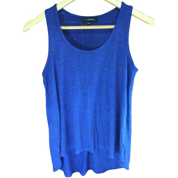 Size: Small - Royal Blue Knit Tank Top w/ Hi-Lo Hem - Picture 1 of 2